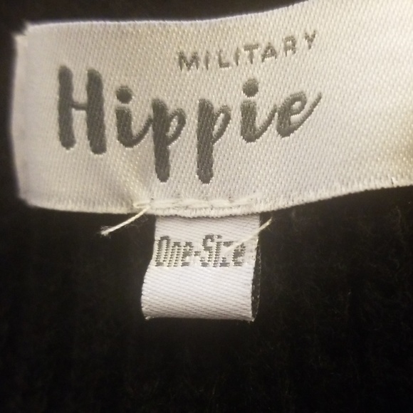 .Military Hippie, bohemian Lace up look sweatshirt - Picture 4 of 4